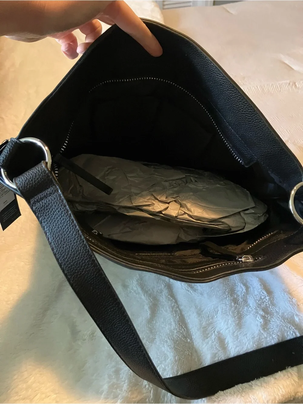 TAHARI Black Leather Purse